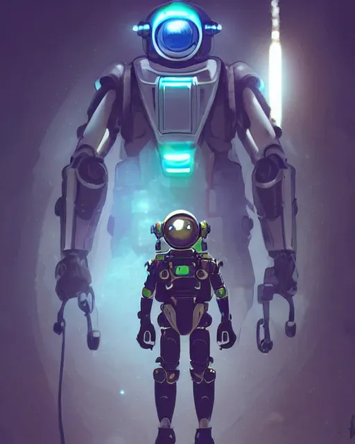 Prompt: luigi in a mech scifi suit with rockets and small lights by ilya kuvshinov, gigachad body by krista sudmalis, fantasy character portrait, futuristic background by laurie greasley, ultra realistic, concept art, intricate details, elegent, digital painting, smooth, sharp focus, illustration, art by artgerm and greg rutkowski and alphonse mucha