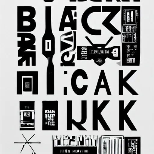 Prompt: black on white graphic design typography in style of david rudnick, eric hu, guccimaze, acid, y 2 k, 4 k sharpening,