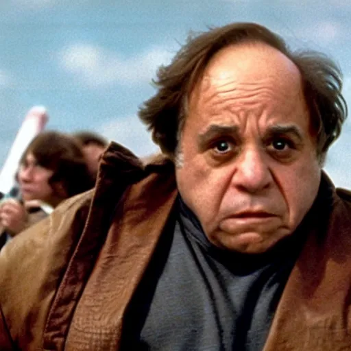 Image similar to movie still of Danny DeVito as Luke Skywalker