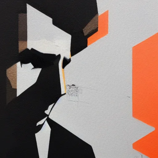 Image similar to close up protrait of Maurice Richard, profile picture by Sachin Teng, asymmetrical, Organic Painting , Matte Painting, geometric shapes, hard edges, habs graffiti, street art:2 by Sachin Teng:4