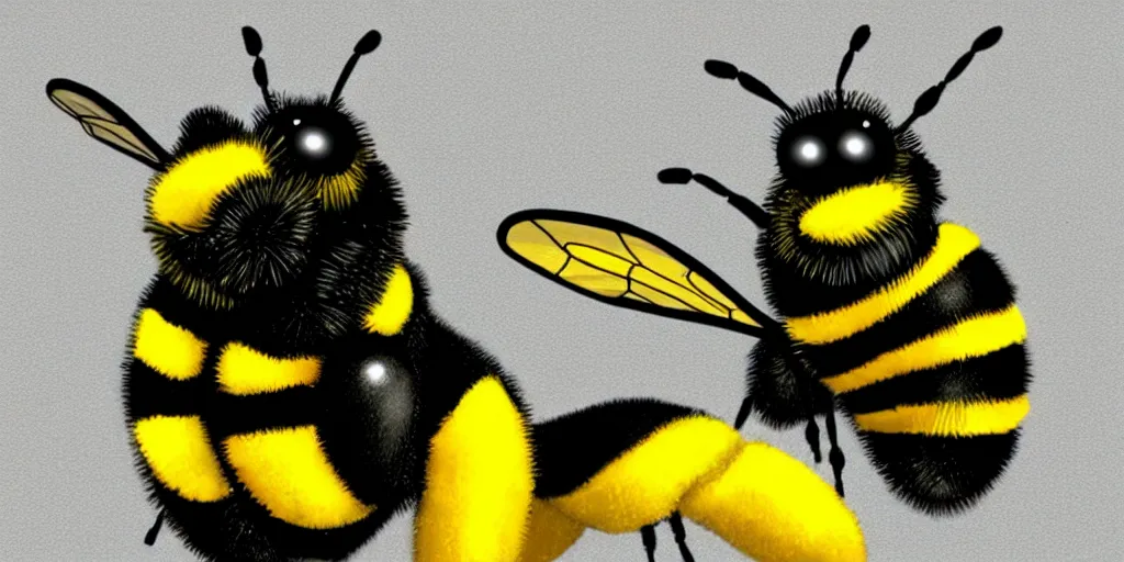 Image similar to A bumblebee in the style of Pixar