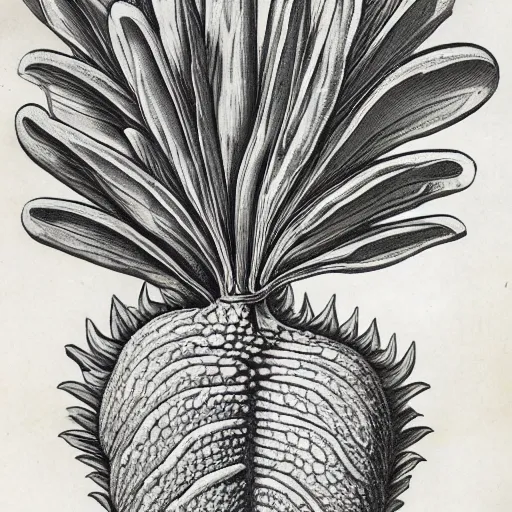 Prompt: botanical illustration of Buddha hand fruit, tree , flower, very detailled