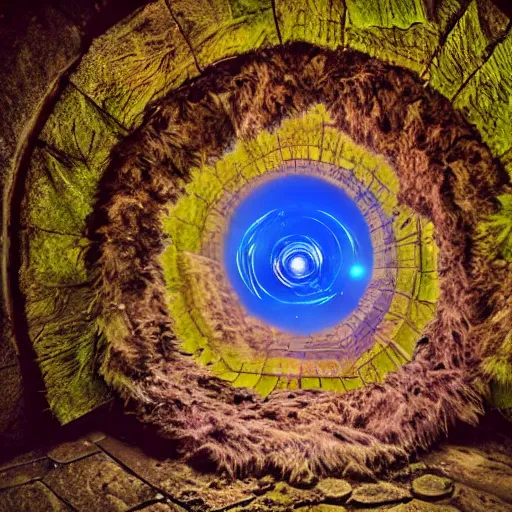 Prompt: a bong portal to another world, award winning professional stargate photography