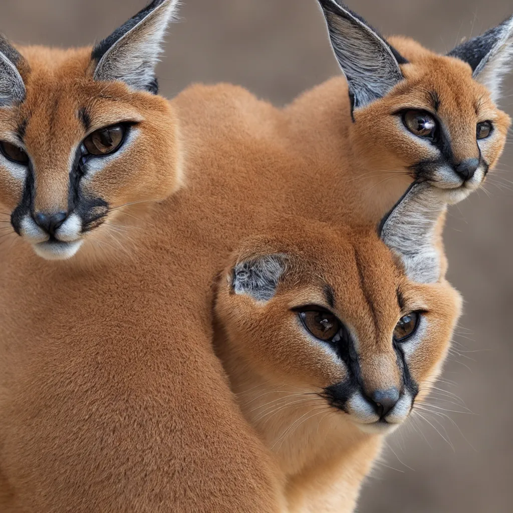 Image similar to cute caracal texture, 4k