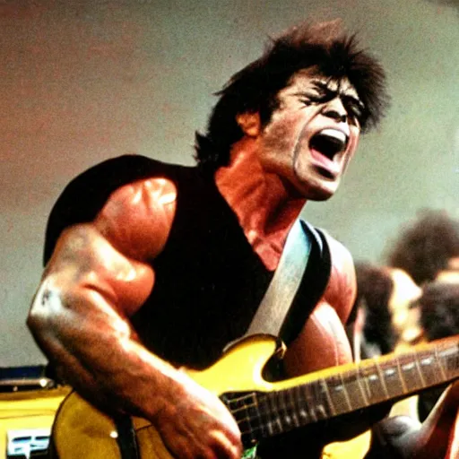 Image similar to hulk performing at woodstock