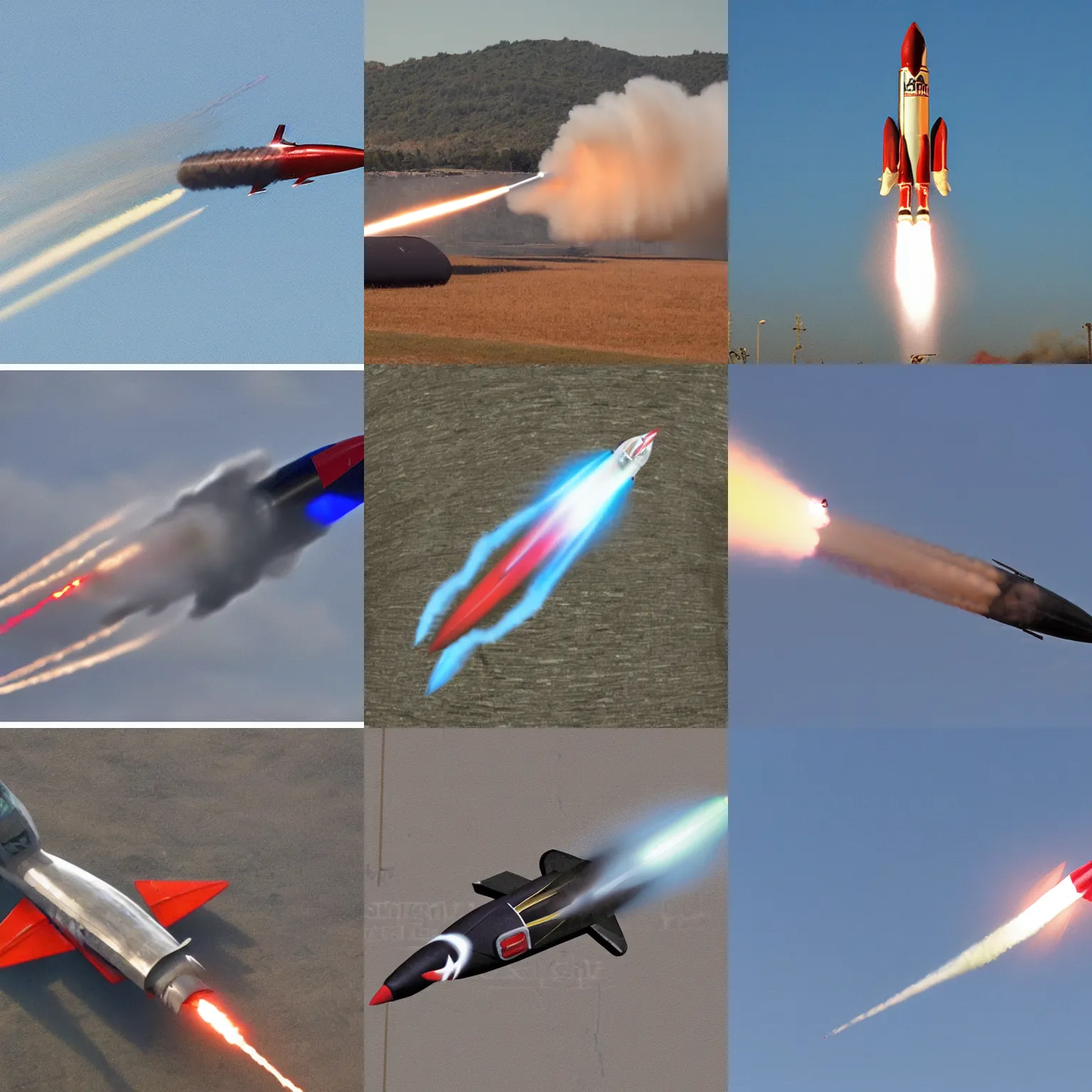 Prompt: rocket jet