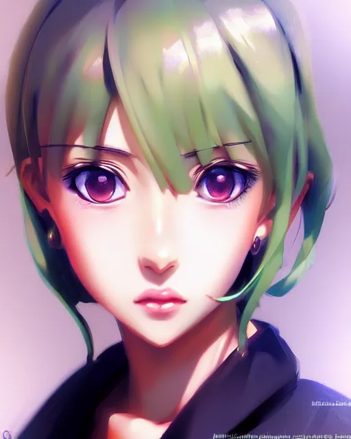 Prompt: portrait Anime as Jolyne Cujoh girl cute-fine-face, pretty face, realistic shaded Perfect face, fine details. Anime. realistic shaded lighting by Ilya Kuvshinov Giuseppe Dangelico Pino and Michael Garmash and Rob Rey