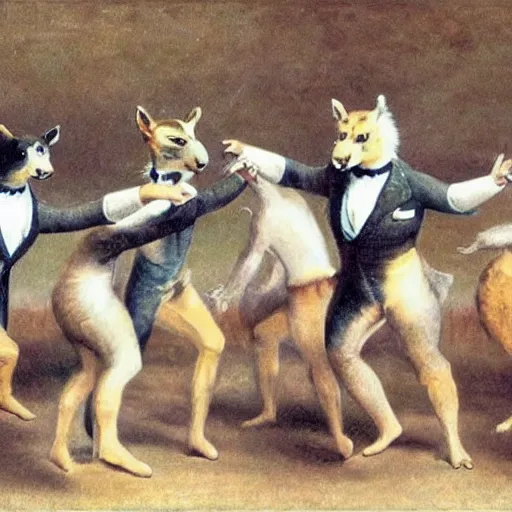 Image similar to animals dancing