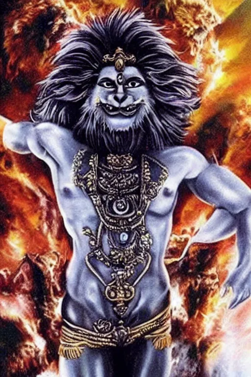 Prompt: Hindu God Narasimha Tom Cruise