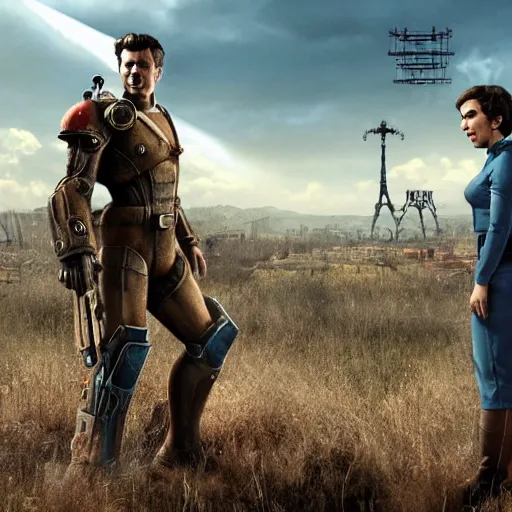 Prompt: promotional photo for the fallout 4 movie,