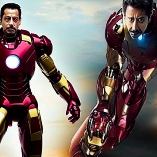 Image similar to still of [ [ salman khan ] ] in iron man suit in iron man movie