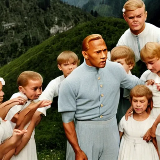 Image similar to dwayne johnson in the sound of music 1 9 6 5