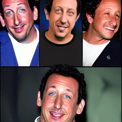 Prompt: Adam Sandler, Rob Schneider, and Paulie Shore, style of DC comics,