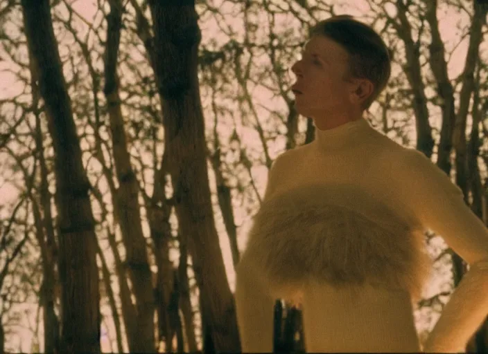 Prompt: still from a music video by matthew barney and wes anderson, anamorphic lens, kodakchrome : : 8 k