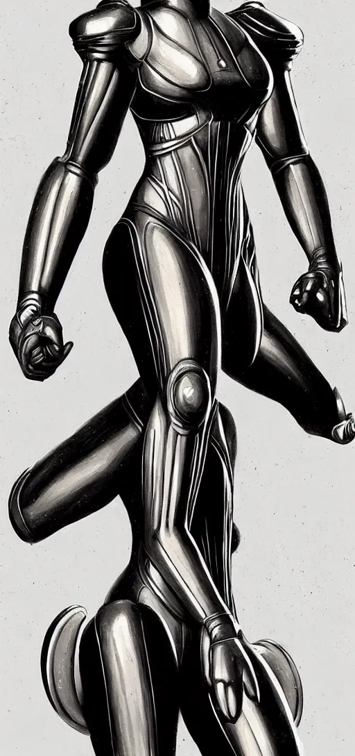 Prompt: perfectly detailed samus aran in metropolis silent film!! 1 9 2 0 s art deco! blessed by nature with ever - increasing physical mental perfection, symmetrical! intricate, sensual features, highly detailed, biblical divine holy perfection!! digital painting, artstation, concept art, smooth, sharp focus, illustration, art by artgerm and greg rutkowski and alphonse mucha
