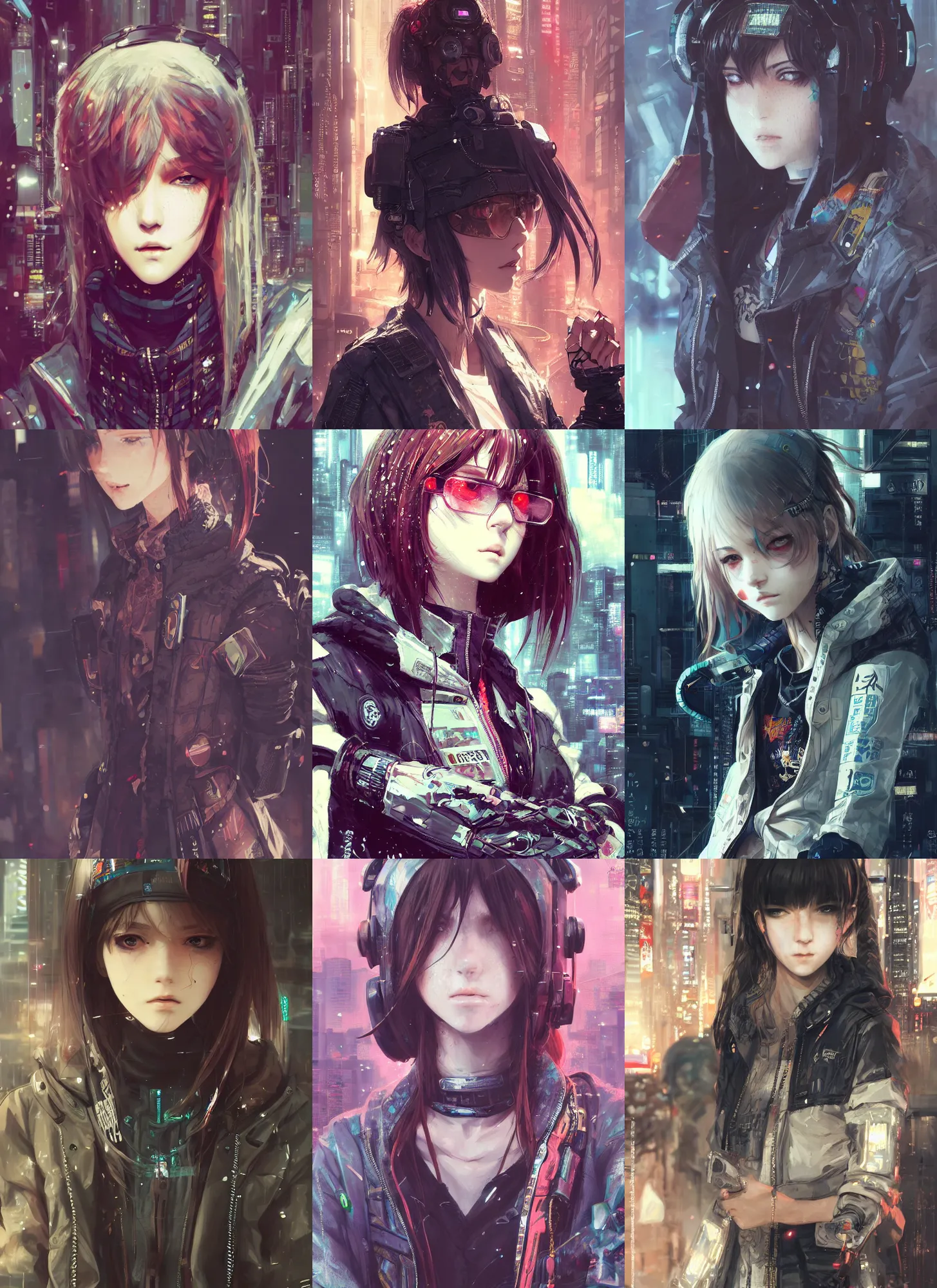 Cyberpunk Anime Girl · Creative Fabrica