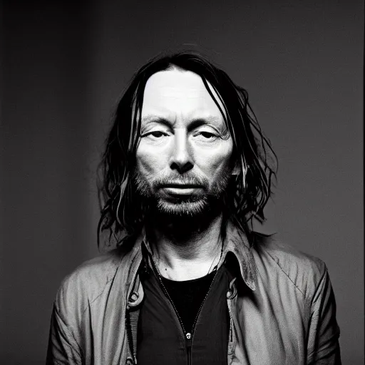 Prompt: Thom Yorke singer songwriter singer short, a photo by Colin Greenwood, ultrafine detail, chiaroscuro, private press, associated press photo, angelic photograph, masterpiece