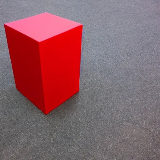 Prompt: ( ( red cube ) at the top of tower ), ( ( blue cube ) on the ground )