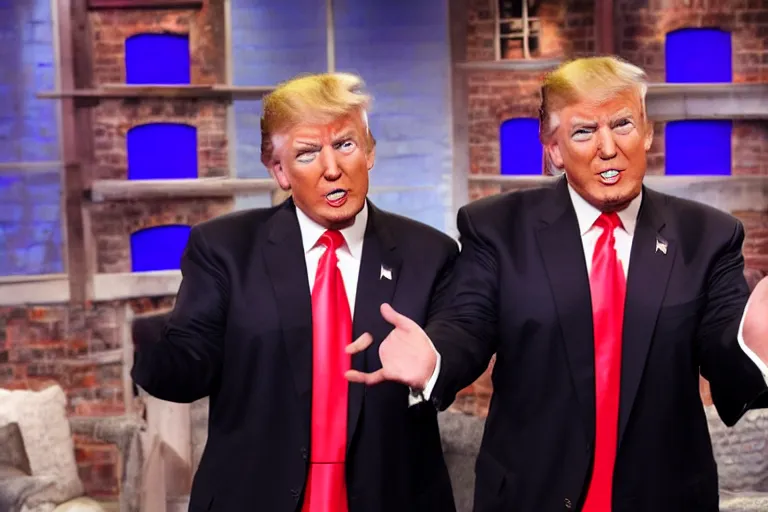 Prompt: donald trump on jerry springer
