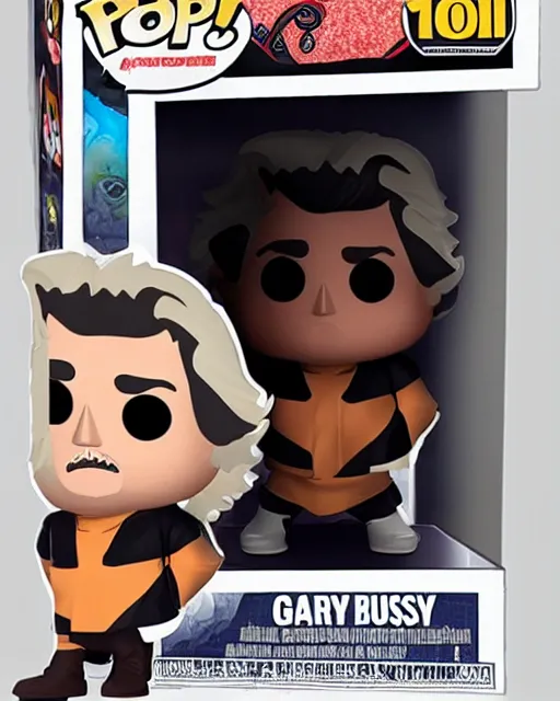 Prompt: Gary Busey Funko Pop. Photographic, photography