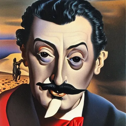 Prompt: painting of Salvador Dali by Salvador Dali , highly detailed, 8k, cinematic,