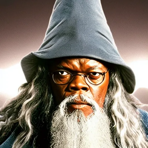 Image similar to Samuel L Jackson as Gandalf