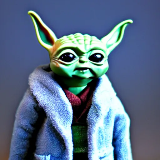 Image similar to epic professional baby yoda playmobil figure