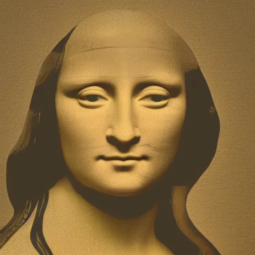 Prompt: a 3d statue of the mona Lisa, hyprrealistic+ octane render+ 4k + 8k.