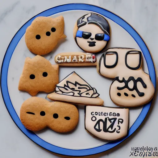 Prompt: XQCL on a cookie.