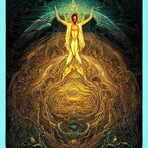 Image similar to astral projection by gustave dore and dan mumford, artstation