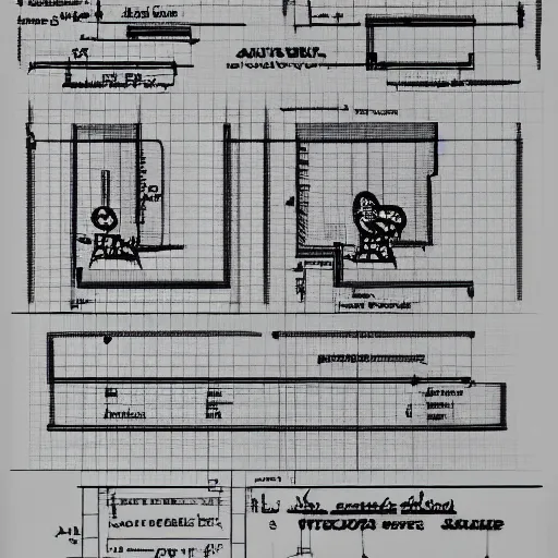 Image similar to a very detailed schematic blueprint of a golf club