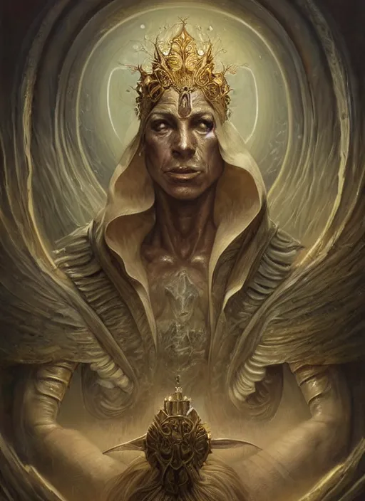 Image similar to the god king, elegant, highly detailed, centered, digital painting, artstation, concept art, smooth, sharp focus, illustration, artgerm, tomasz alen kopera, peter mohrbacher, donato giancola, joseph christian leyendecker, wlop, frank frazetta