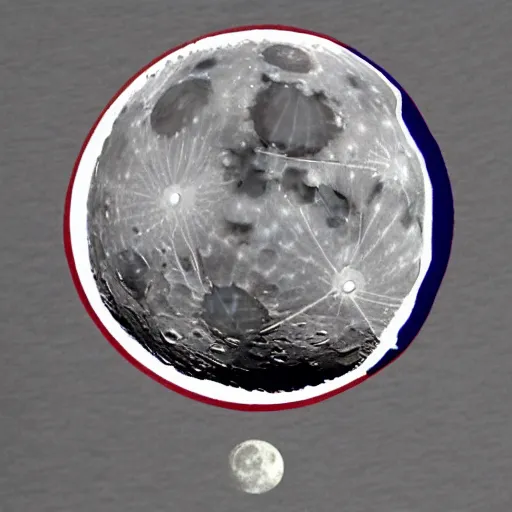 Image similar to 1500's interpretation of the moon landing
