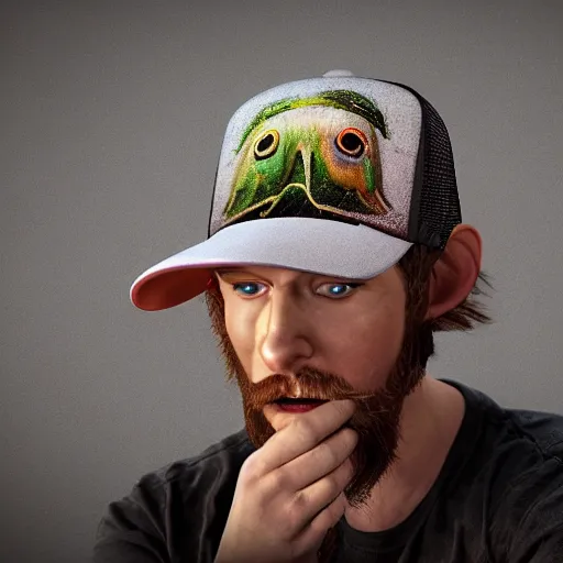 Prompt: hyperrealistic dslr film still of amorphous squid disguised as redneck with trucker hat, stunning 8 k octane comprehensive 3 d render, inspired by istvan sandorfi & greg rutkowski & unreal engine, perfect symmetry, dim volumetric cinematic lighting, extremely hyper - detailed, extremely lifelike attributes & lifelike texture, intricate, masterpiece, artstation, stunning