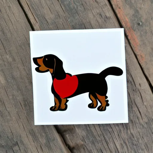 Image similar to cute dachshund sticker