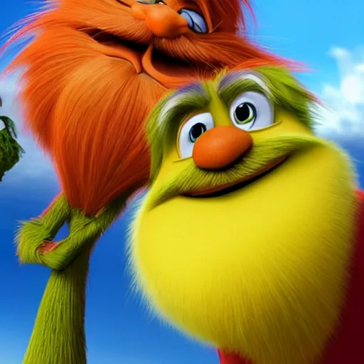 Image similar to the lorax, dating profile picture