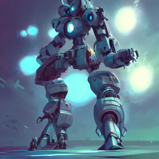 Image similar to combat mecha by fiona staples, beeple