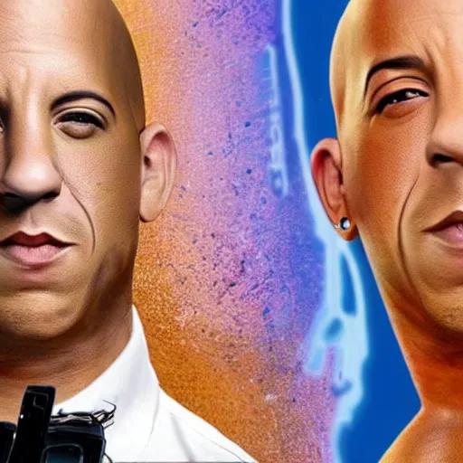 Prompt: the peepee poopoo man starring vin diesel