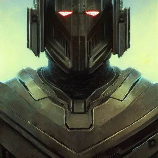 Image similar to the void knight as a realistic scifi cyberpunk knight, closeup portrait art by donato giancola and greg rutkowski, vintage retro scifi, realistic face, digital art, trending on artstation, symmetry!!