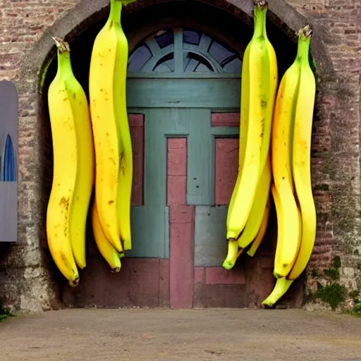 Image similar to a banana chaped church