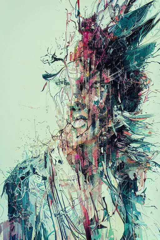 Image similar to the soul's endless plight to perfection, struggle and resolution, by carne griffiths and wadim kashin