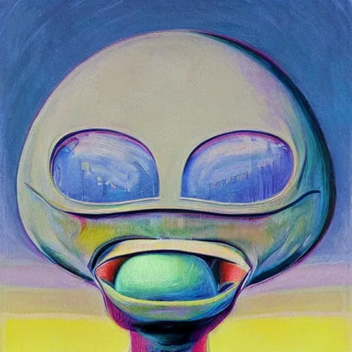 Image similar to alien by wayne thiebaud