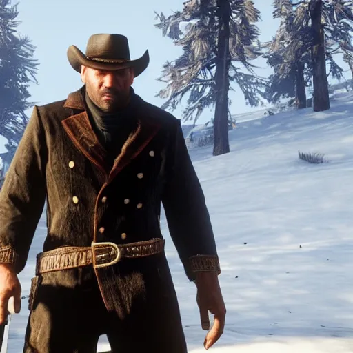 Image similar to Nikolay Valuev in Red Dead Redemption 2