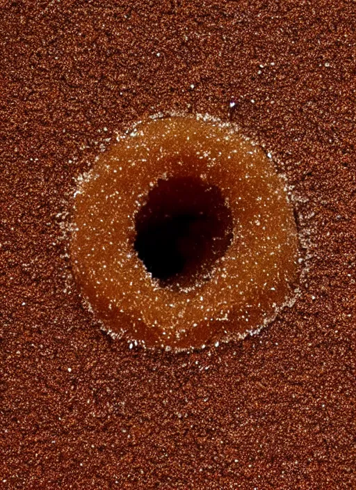 Image similar to a particle of sugar, from perspective of an ant