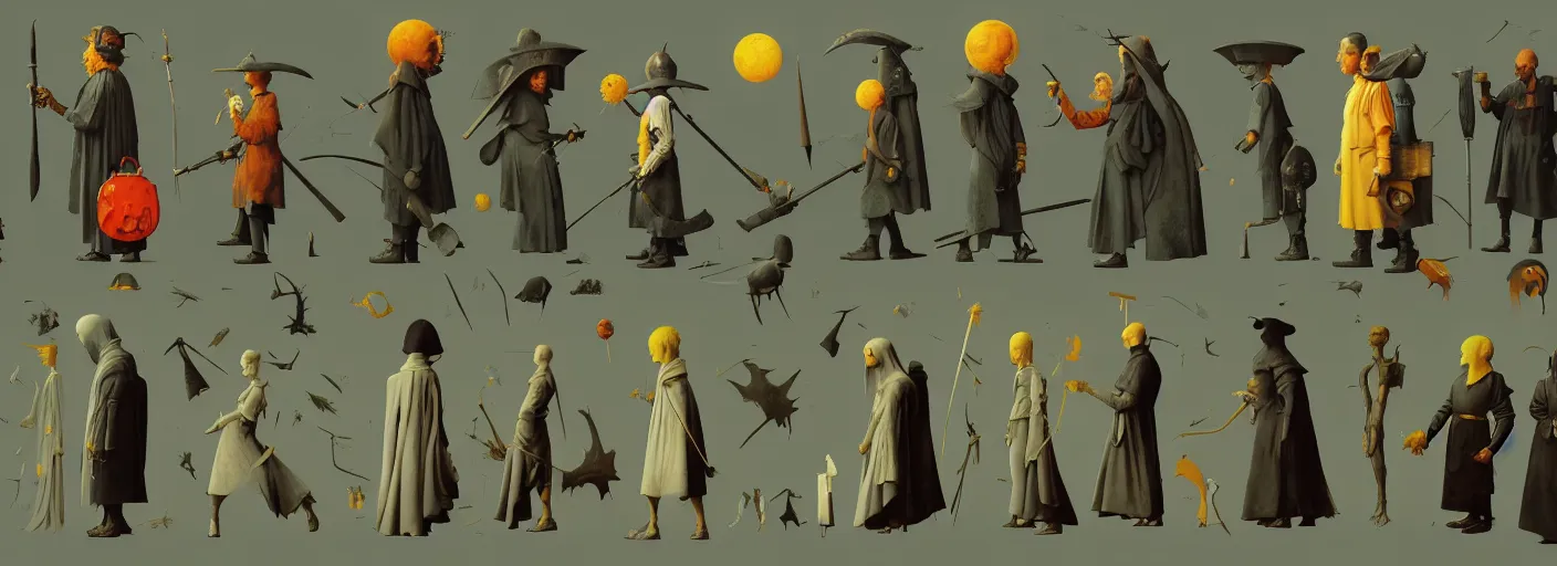 Image similar to rpg character concept art, very coherent and colorful high contrast masterpiece by norman rockwell franz sedlacek hieronymus bosch dean ellis simon stalenhag rene magritte gediminas pranckevicius, dark shadows, sunny day, hard lighting, reference sheet white background