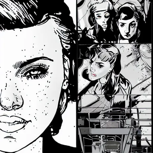 Prompt: scarlett johansson the style of laurie greasley