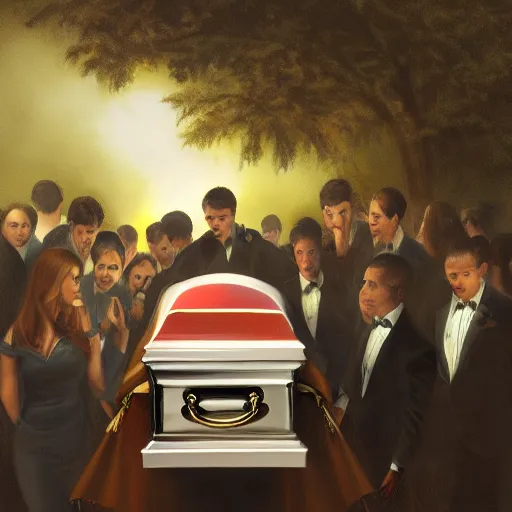 Image similar to a funeral for my hopes and dreams