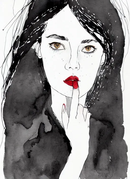 Prompt: a portrait of a pretty young lady by kaethe butcher