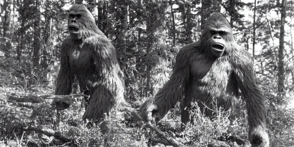 Image similar to the 1967 Patterson photo of Bigfoot from another angle,