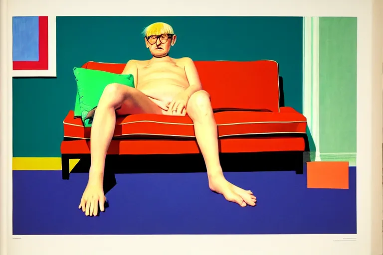 Image similar to Couch Surfing by David Hockney, Andy Shaw, Edward Hopper, 1968, exhibition catalog